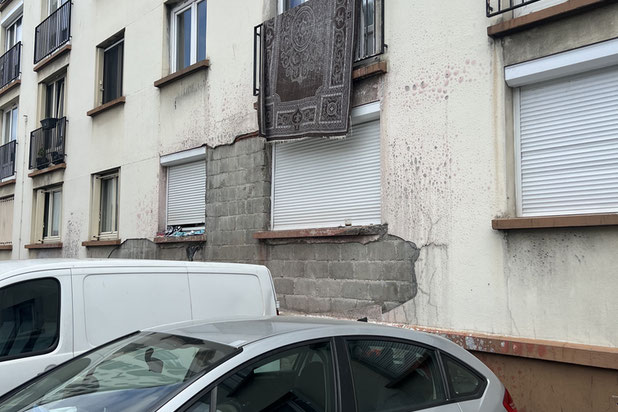 Existant - façade-rehabilitation-immeuble-Aubervilliers