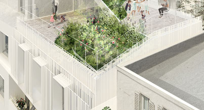 Photo d'un projet de Surélévation Immeuble à Paris