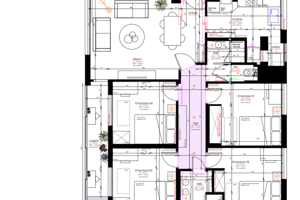 Plan Exe-renovation-appartement-Toulouse