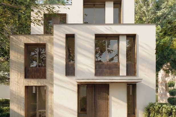 Vue frontal-construction-maison-Garches