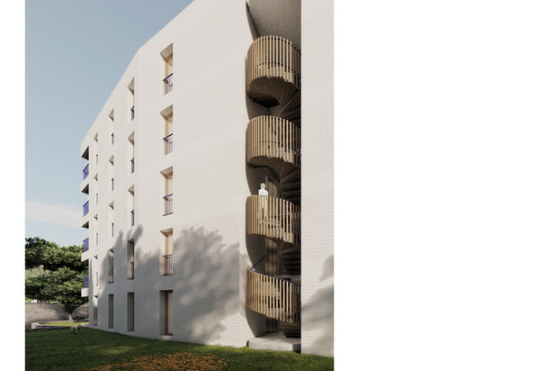 Axonmétrie générale-construction-immeuble-Marseille