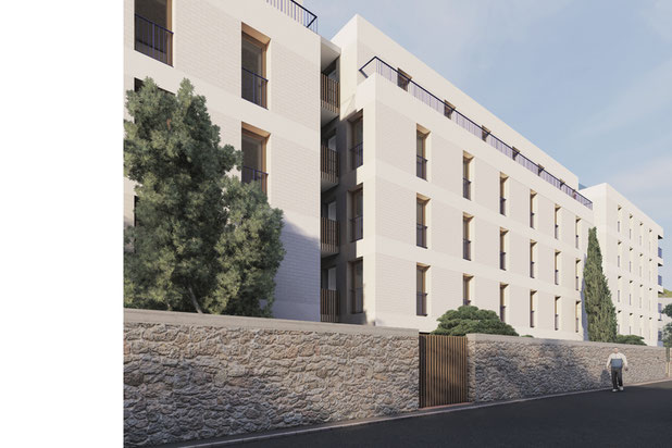 Axonmétrie générale-construction-immeuble-Marseille