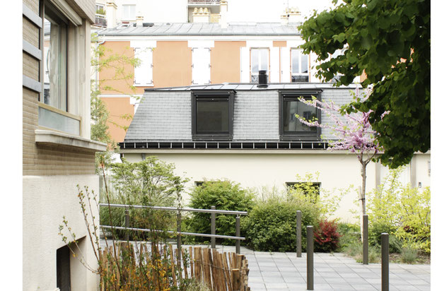 Vue de la rue-surelevation-maison-Suresnes