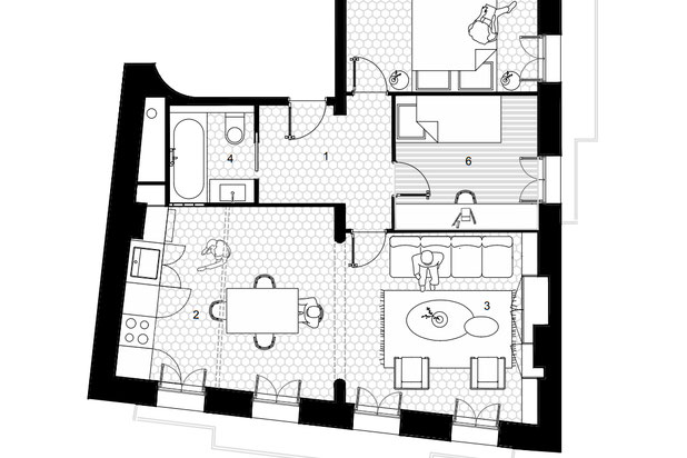 Plan après travaux-renovation-appartement-Marseille