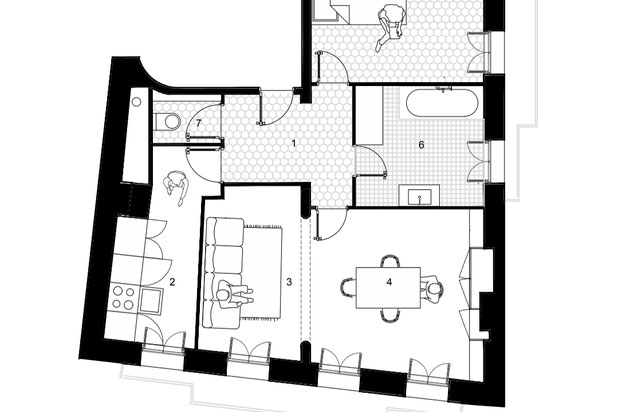 Plan avant travaux-renovation-appartement-Marseille