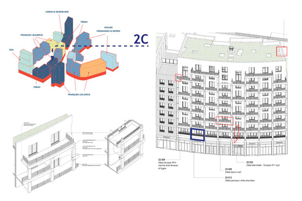 Axonométries projet-construction-immeuble-Bordeaux