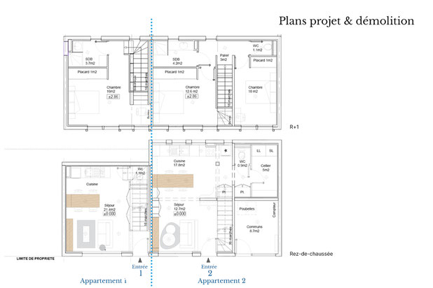 Plan des logements-renovation-maison-Beaupréau-en-Mauges