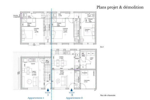 Plan des logements-renovation-maison-Beaupréau-en-Mauges