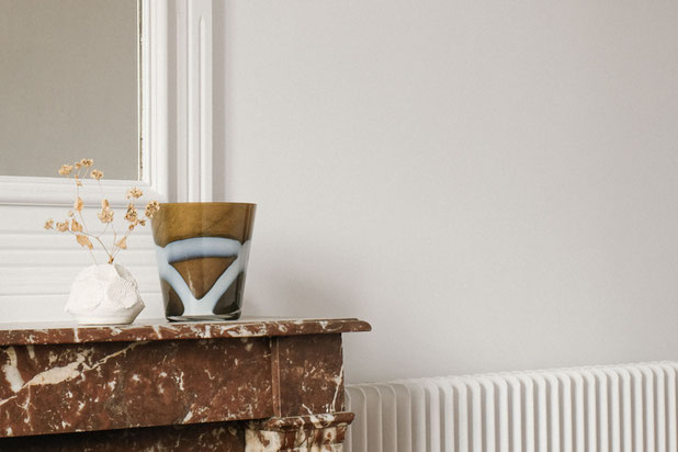 Détail de la cheminée du séjour-renovation-appartement-Boulogne-Billancourt