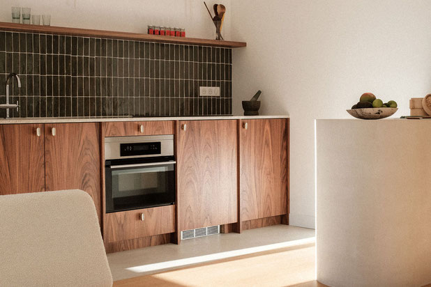 Cuisine ouverte sur le séjour-renovation-appartement-Paris