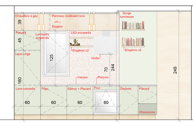 Elévation cuisine-renovation-appartement-Paris