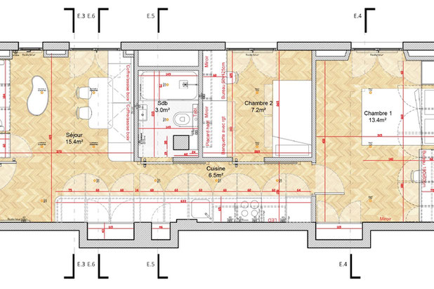 Plan du logement-renovation-appartement-Pantin