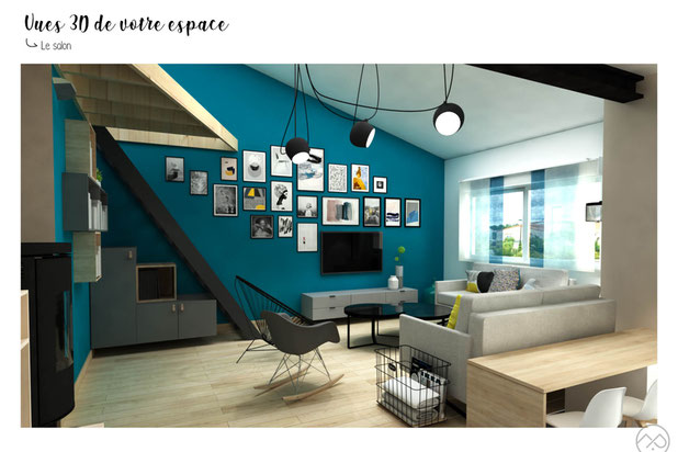 Visualisation 3D-amenagement-maison-La Chapelle-Heulin