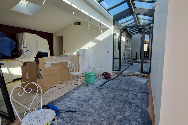 Pièce de vie-renovation-maison-Rochefort