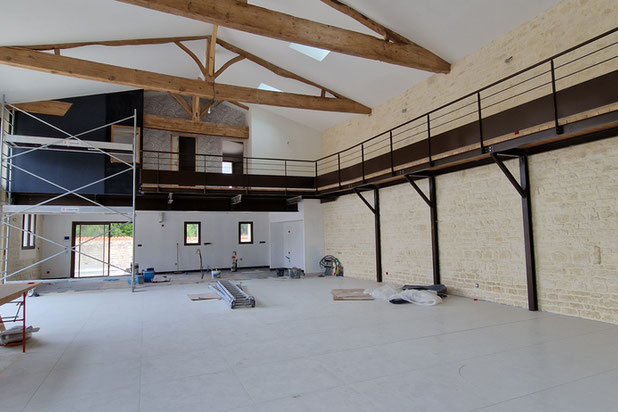 Pièce de vie-renovation-maison-Marsais