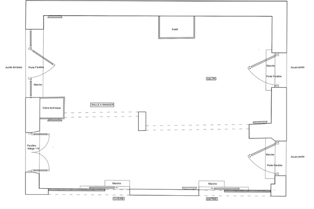 Plan existant-amenagement-maison-Nantes