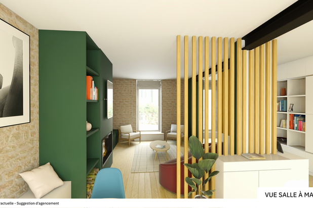 Vue de la salle à manger-amenagement-maison-Nantes