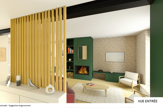 Vue de l'entrée-amenagement-maison-Nantes