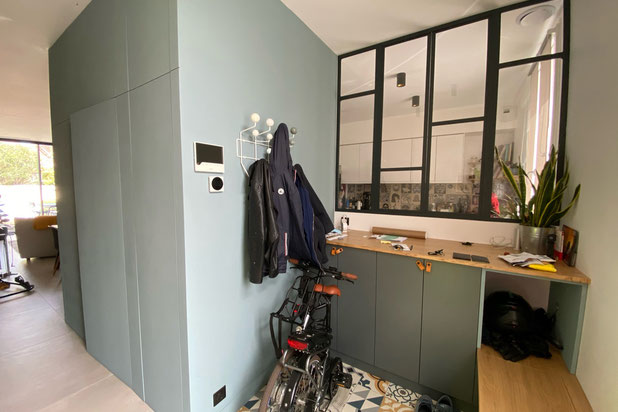 modification de l'entrée -création de meubles-rehabilitation-maison-Bordeaux