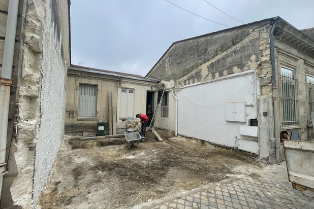 fin démolition studio sur rue-surelevation-maison-Bordeaux