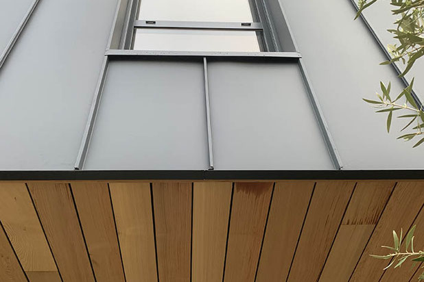 sous face red cedar int/ext-construction-maison-Le Bouscat
