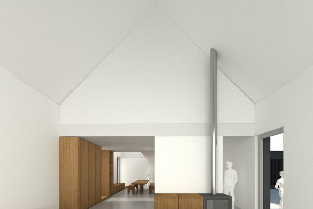 Vue sur séjour-construction-maison-Plouay