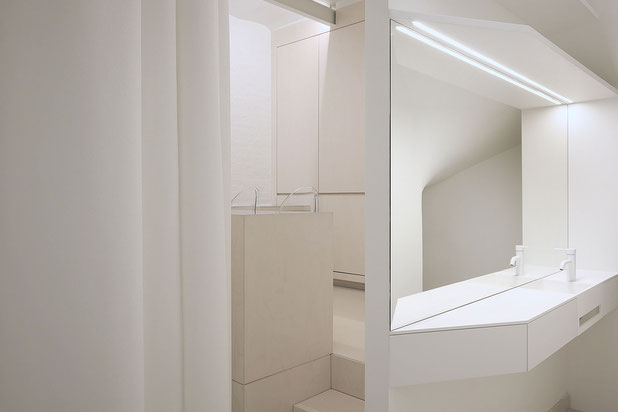 Pièce d'eau et cuisine-amenagement-appartement-Paris
