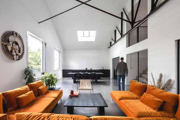 séjour et cuisine-rehabilitation-atelier_loft-Lyon