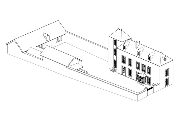axonométrie du projet-rehabilitation-maison-Beaune