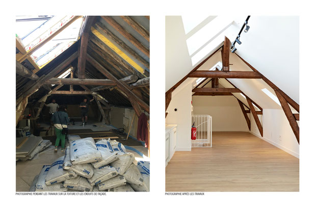 vue pendant les travaux-rehabilitation-maison-Beaune