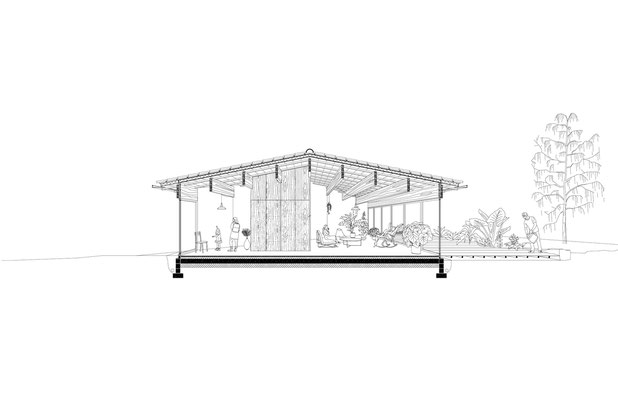 Coupe-agrandissement_extension-maison-La Baule-Escoublac