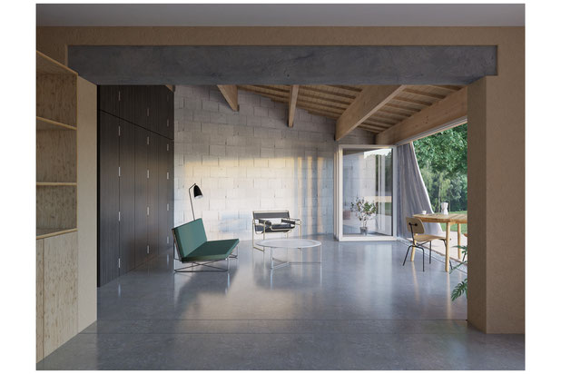 Vue-agrandissement_extension-maison-La Baule-Escoublac