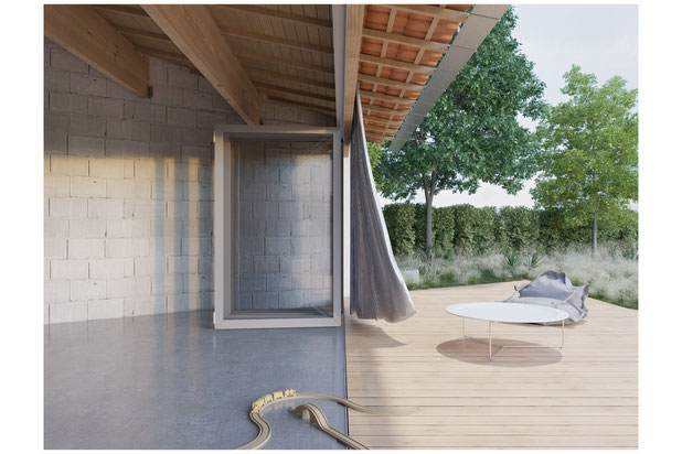 Vue-agrandissement_extension-maison-La Baule-Escoublac
