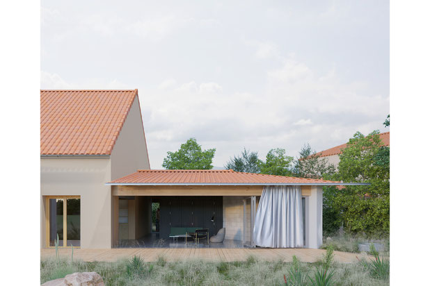 Vue-agrandissement_extension-maison-La Baule-Escoublac
