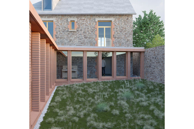 Vue-agrandissement_extension-maison-Rennes