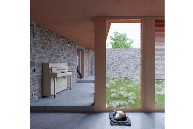 Vue-agrandissement_extension-maison-Rennes