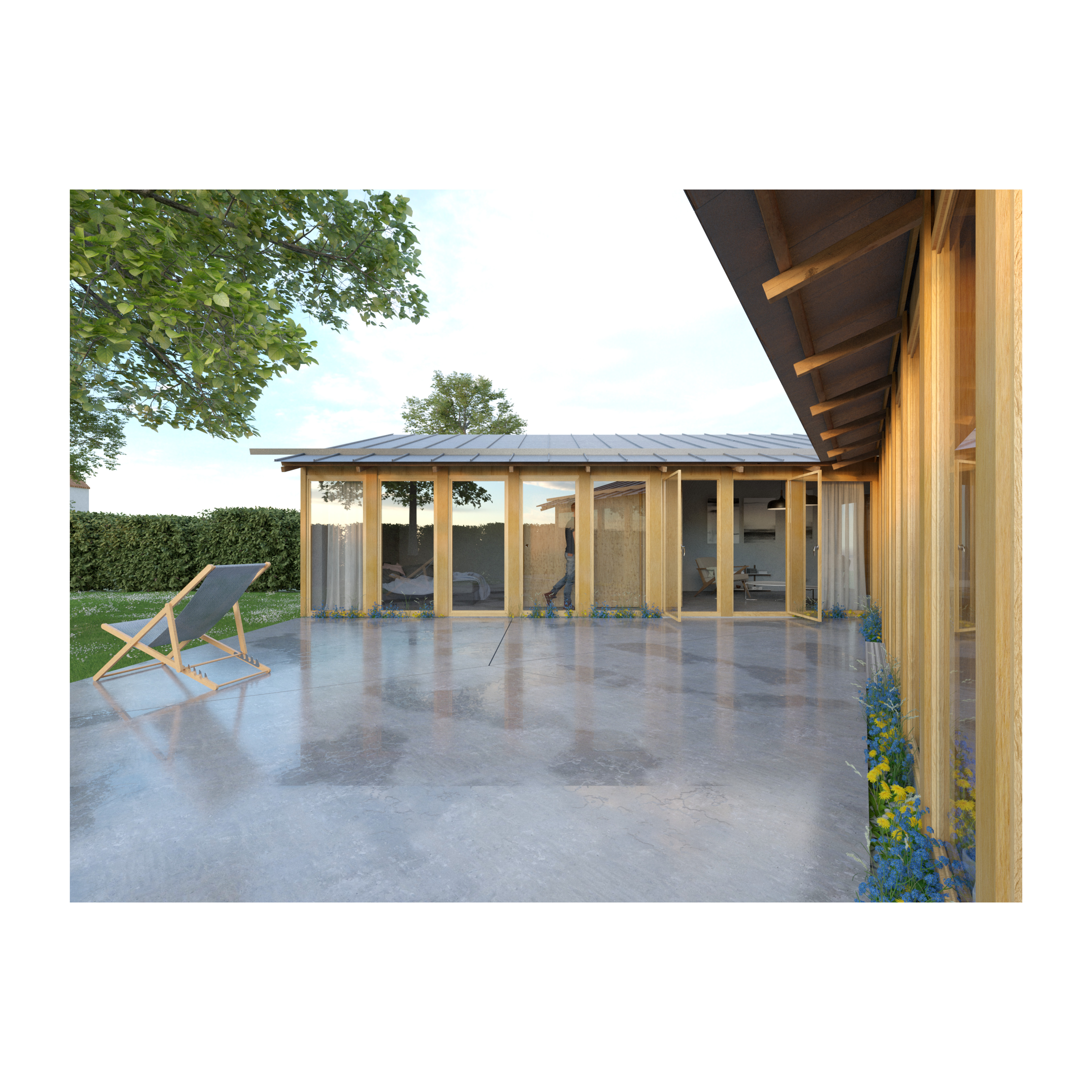 M07 - Comment aménager un lieu de vie abrité et ouvert sur un terrain triangulaire ? – construction de maison neuve Seine-Maritime M07 - Comment aménager un lieu de vie abrité et ouvert sur un terrain triangulaire ? – construction de maison neuve Seine-Maritime