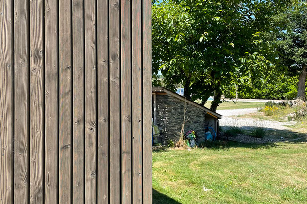 Bardage bois naturel-construction-maison-Augan