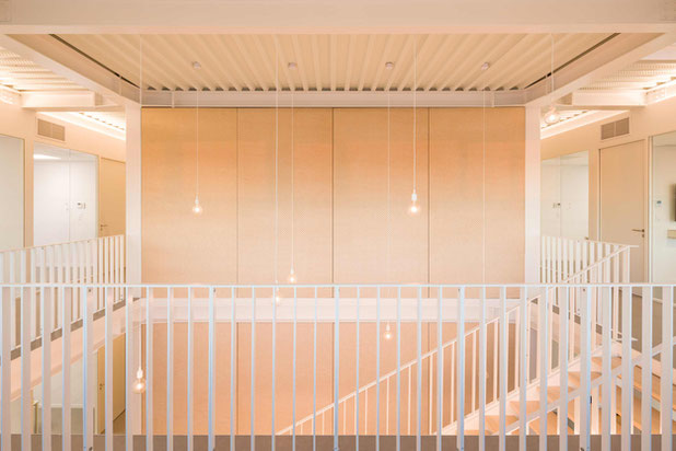 escalier métallique-construction-bureaux-Donges