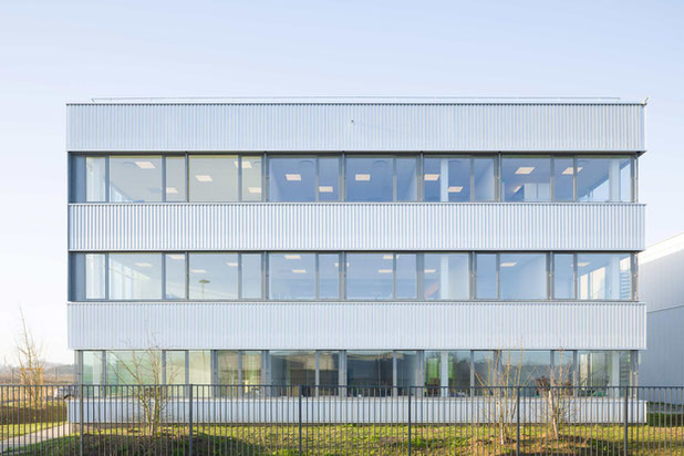 façade bardage métallique-construction-bureaux-Donges