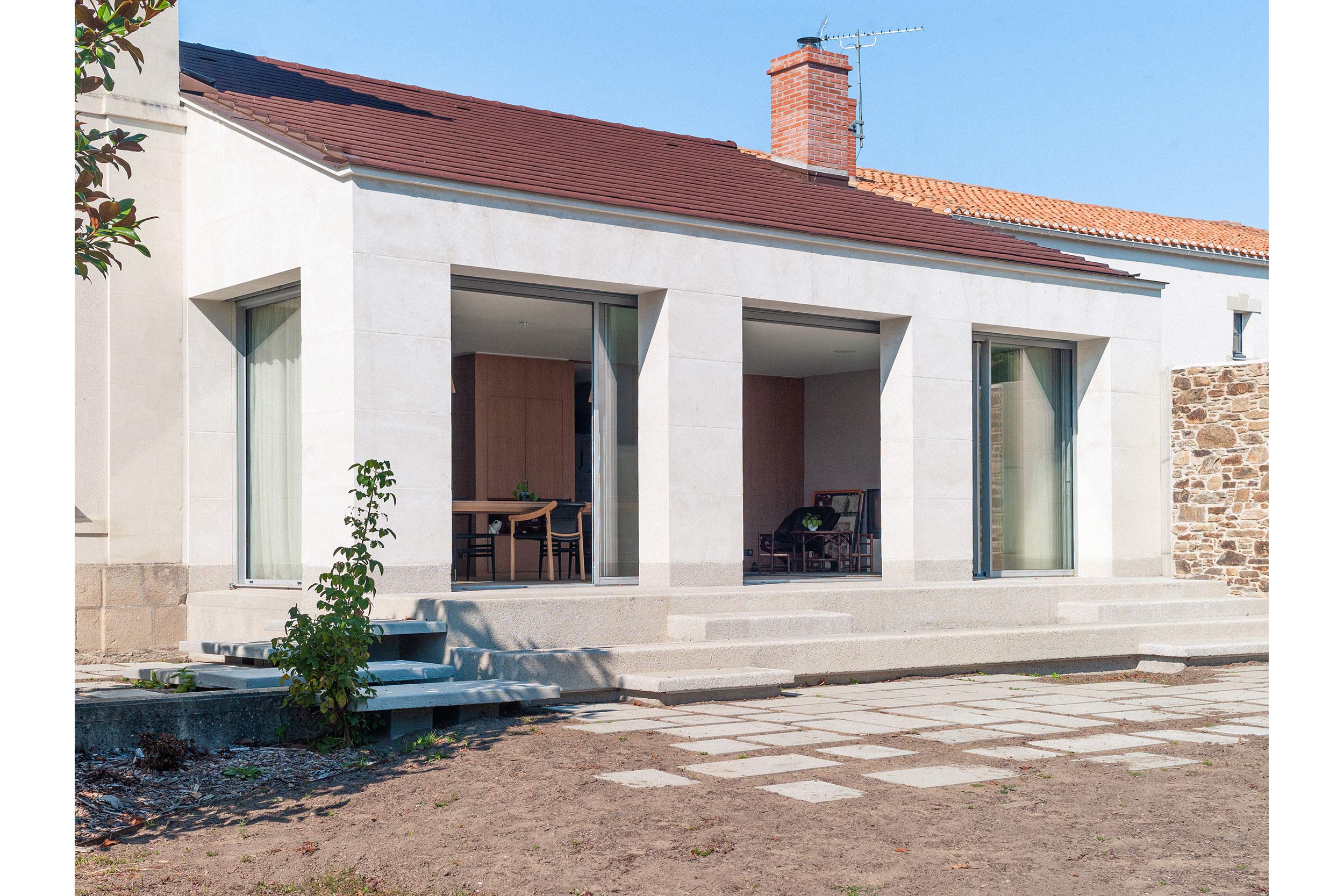 Extension en pierre de taille d’une maison de maître du XIX° – construction de maison neuve Moselle Extension en pierre de taille d’une maison de maître du XIX° – construction de maison neuve Moselle