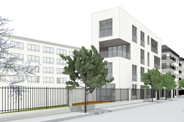Vue depuis la rue 1-construction-immeuble-Poissy