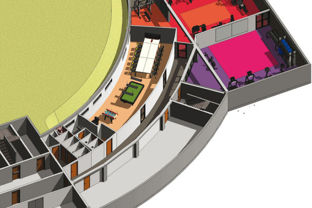 Axonométrie projet-amenagement-bureaux-Le Mesnil-Amelot