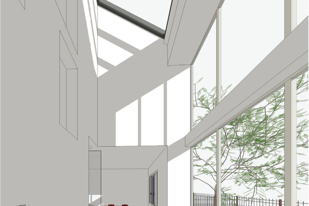Entrée vide zénithal-construction-maison-Bobigny