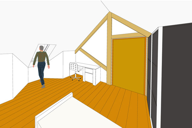 Vue sur la chambre enfant-renovation-local-Feucherolles