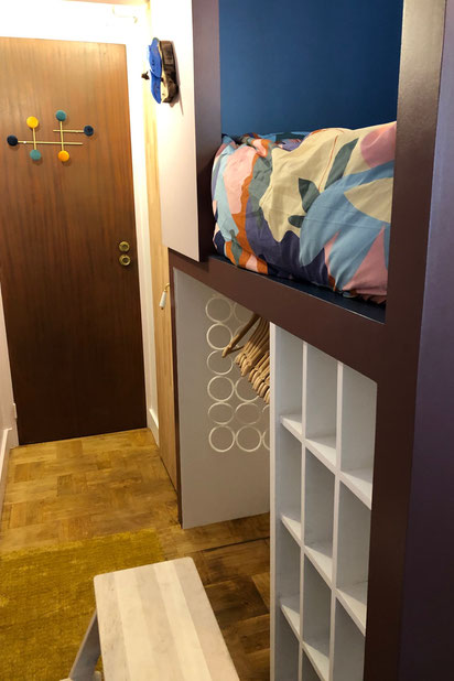 Entrée avec penderie-renovation-appartement-Versailles