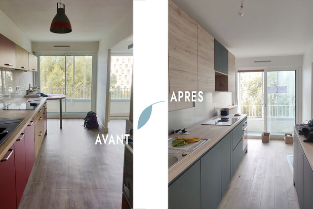 rénovation de la cuisine - avant / après-renovation-appartement-Vannes