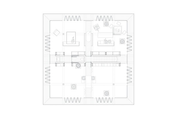 Plan R+2-construction-maison-Biscarrosse