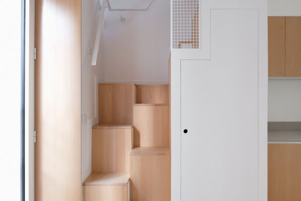 Escalier duplex haut-rehabilitation-immeuble-Paris