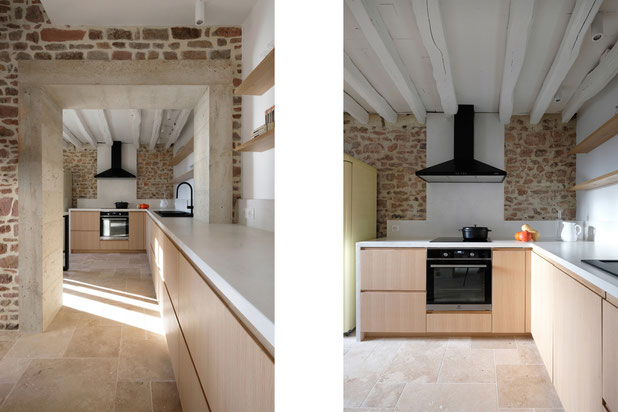 Cuisine-rehabilitation-maison-Les Monts d'Aunay